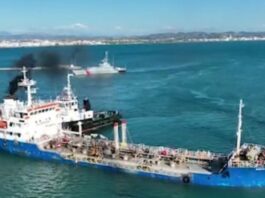 Operacion spektakolar në det, ndalohet anija me 350 mijë litra karburant kontrabandë