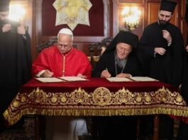 Papa Leo XIV nënshkruan deklaratën me Patriarkun Bartolomeu dhe viziton Xhaminë Blu gjatë vizitës në Turqi