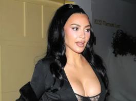 Kim Kardashian tërheq vëmendjen me veshjen provokuese në festën e Vas J Morgan