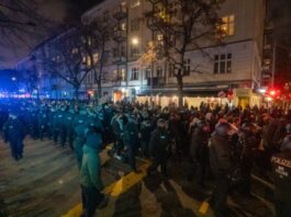 Protesta kundër policisë në Berlin