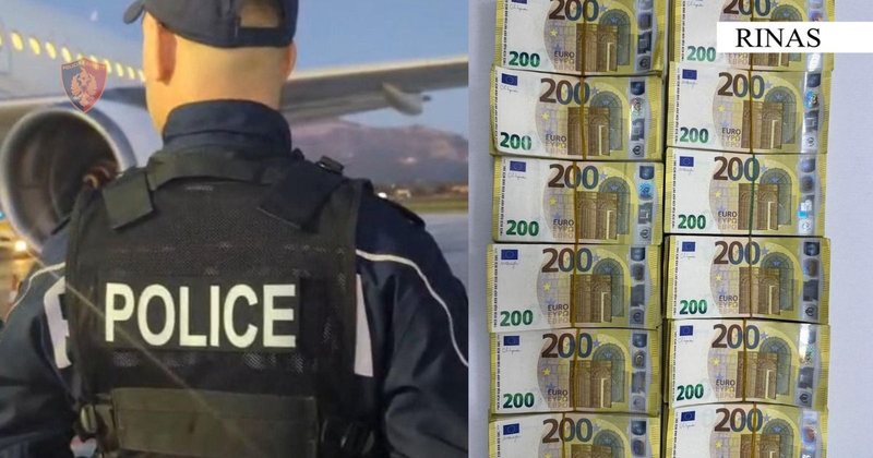 Tentoi të hyjë në Shqipëri me 240 mijë euro, ndalet 36-vjeçari në Rinas ...