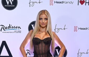 Princesha Andre mahnit me fustanin transparent në Hair and Beauty Awards